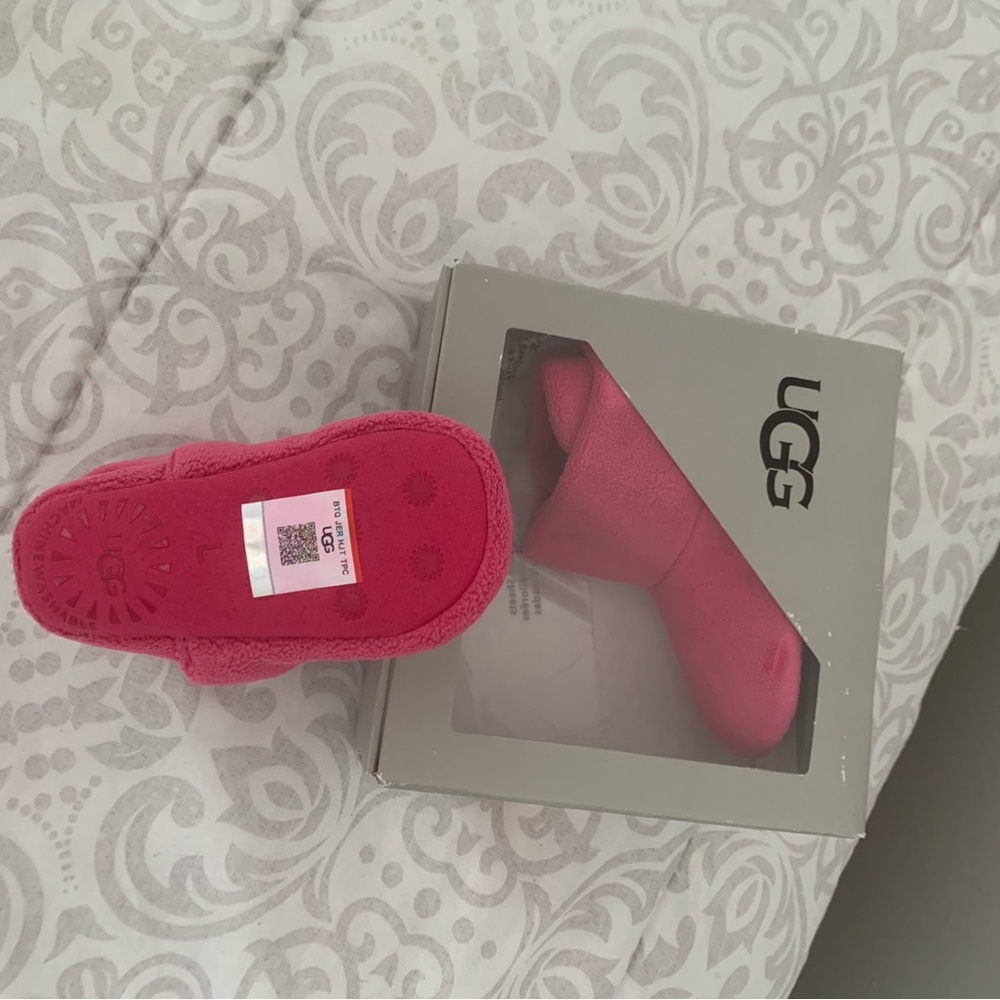 Baby hot pink Uggs in box. Great gift too!
